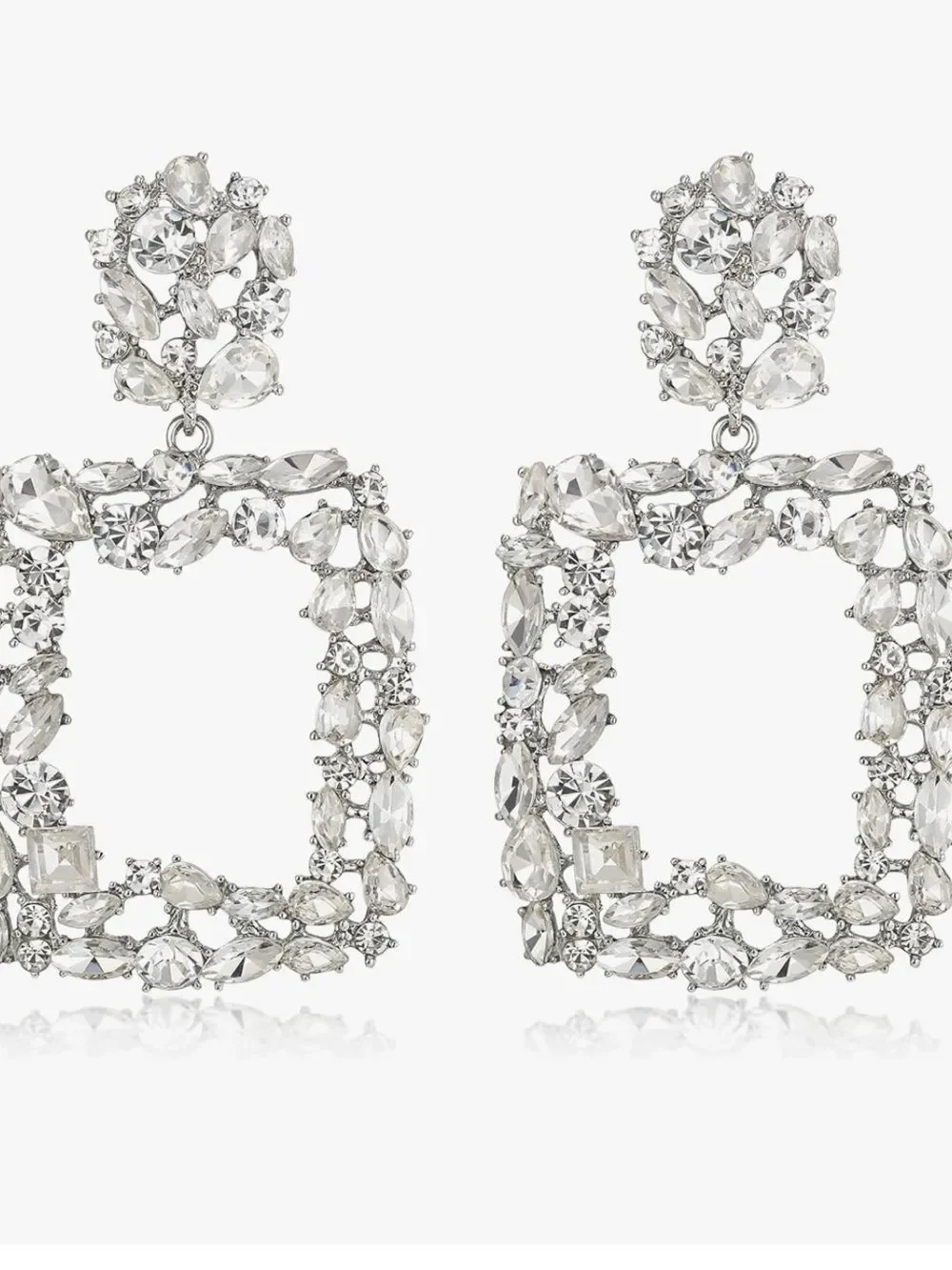 Iridescent  statement earrings